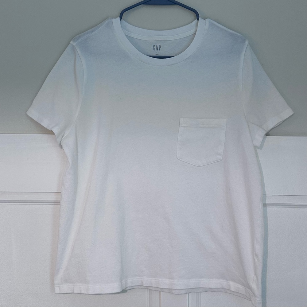 GAP White Short Sleeve Tee Classic Cotton Shirt